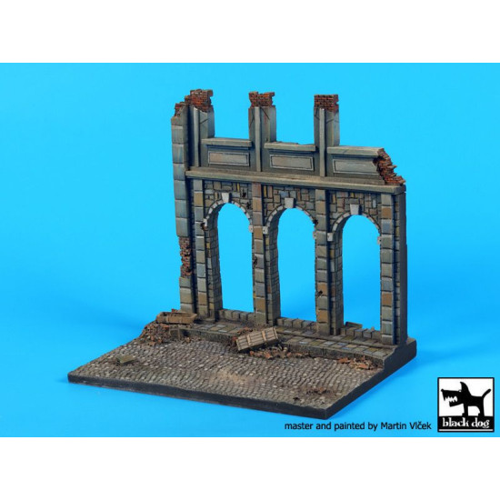 Black Dog D48002 1/48 House ruin (Europe) base