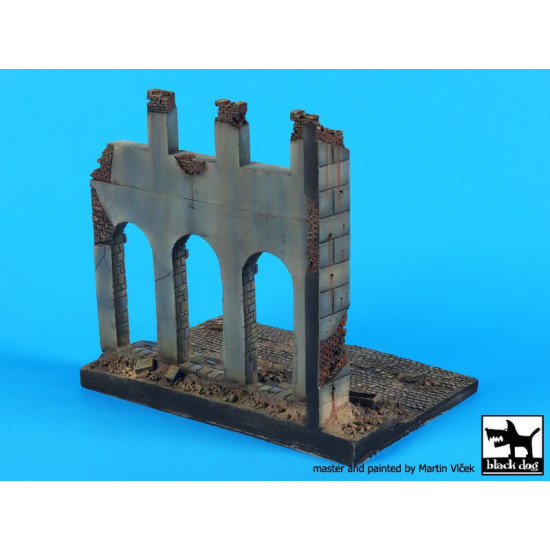 Black Dog D48002 1/48 House ruin (Europe) base