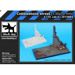 Black Dog D72001 1/72 Cobblestone street (130x70 mm)