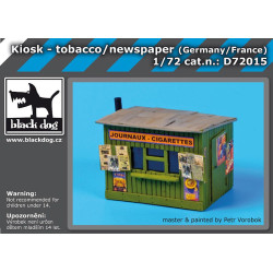 Black Dog D72015 1/72 Kiosk- tobacco/ news paper