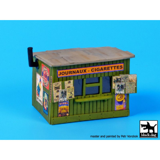 Black Dog D72015 1/72 Kiosk- tobacco/ news paper