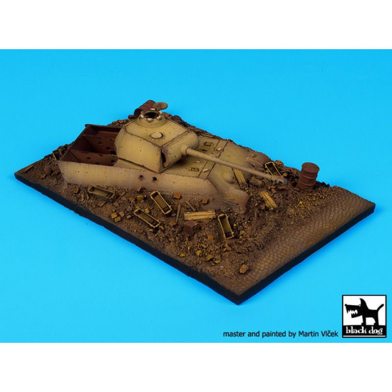 Black Dog D72019 1/72 Destroyed Panther base