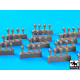 Black Dog D72020 1/72 Human Sculls 56 pcs