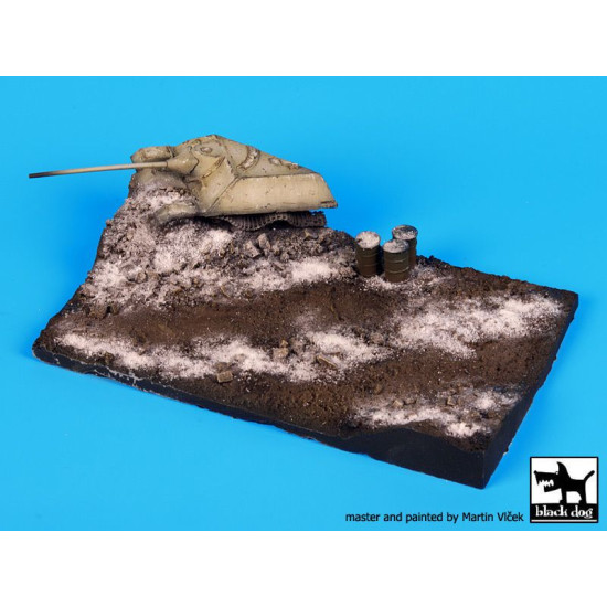 Black Dog D72021 1/72 Destroyed Jagdpanzer base