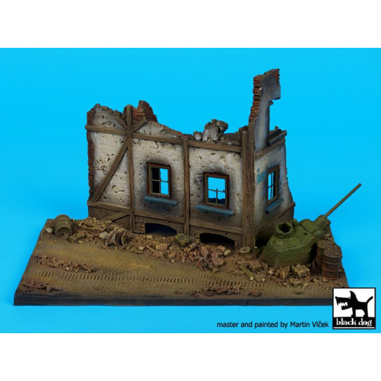 Black Dog D72023 1/72 Street with house ruin N