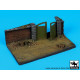 Black Dog D72024 1/72 Wall with gate base