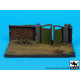 Black Dog D72024 1/72 Wall with gate base