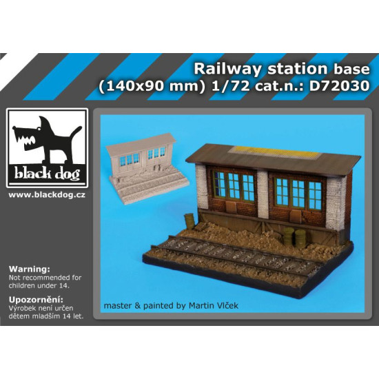 Black Dog D72030 1/72 Railway station base
