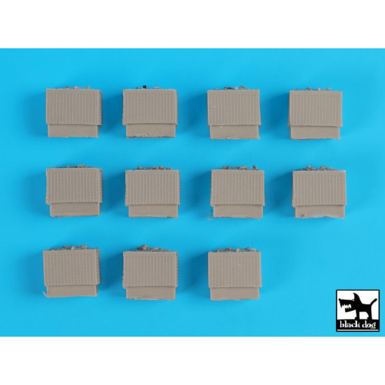 Black Dog D72033 1/72 Sandbag armored wall (HESCO) 2