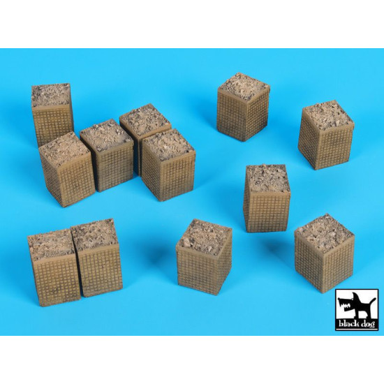 Black Dog D72034 1/72 Sandbag armored wall (HESCO) 3