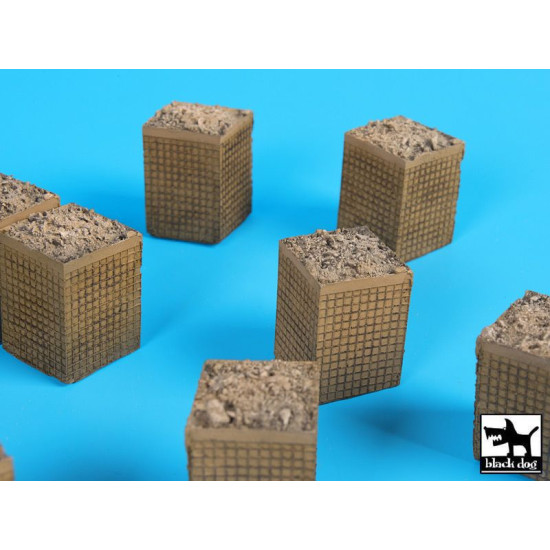 Black Dog D72034 1/72 Sandbag armored wall (HESCO) 3
