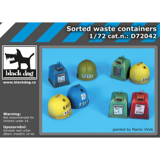 Black Dog D72042 1/72 Waste containers
