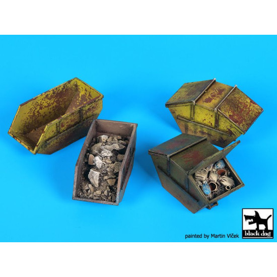 Black Dog D72044 1/72 Rubble containers Black Dog D72044 1/72 Rubble containers