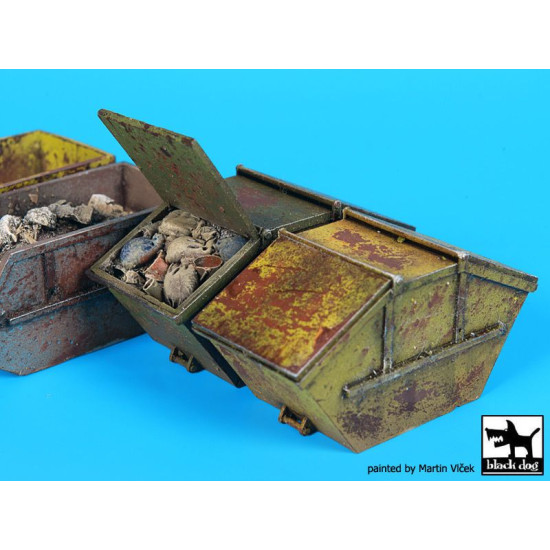 Black Dog D72044 1/72 Rubble containers Black Dog D72044 1/72 Rubble containers