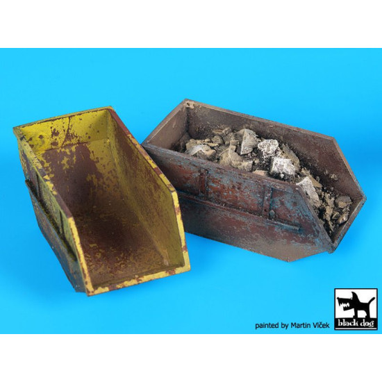 Black Dog D72044 1/72 Rubble containers Black Dog D72044 1/72 Rubble containers