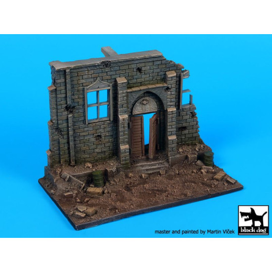 Black Dog D72053 1/72 Street with house ruin N Black Dog D72053 1/72 Street with house ruin N