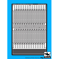 Black Dog E35003 1/35 Iron railing