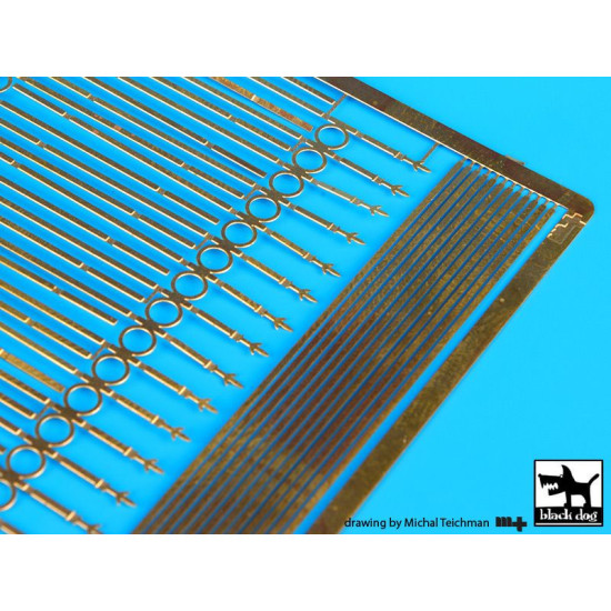 Black Dog E35003 1/35 Iron railing