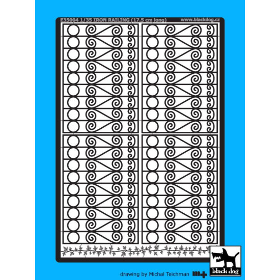 Black Dog E35004 1/35 Iron fence