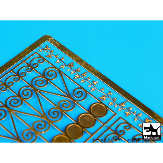Black Dog E35004 1/35 Iron fence