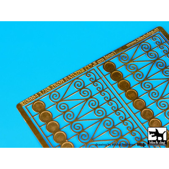 Black Dog E35004 1/35 Iron fence