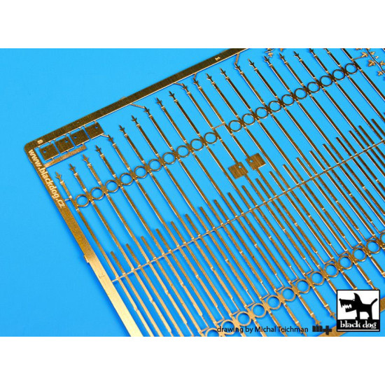 Black Dog E35005 1/35 Iron gate with fence (16 cm long)