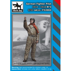 Black Dog F32004 1/32 German fighter pilot #3 1914-1918