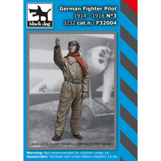 Black Dog F32004 1/32 German fighter pilot #3 1914-1918