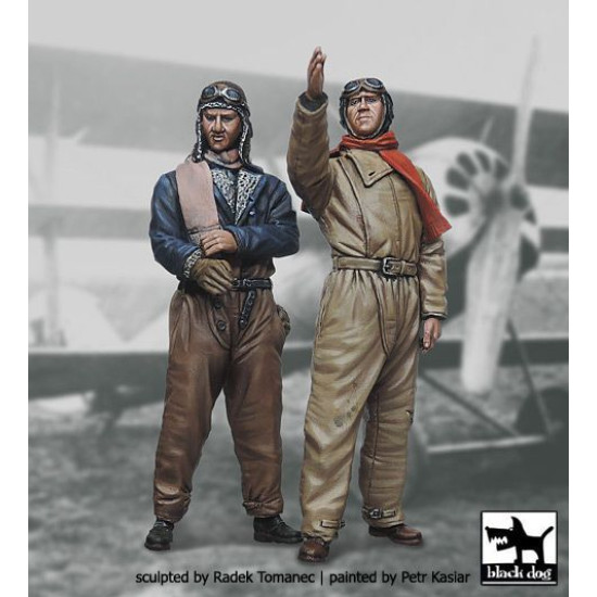 Black Dog F32006 1/32 German fighter pilots set #2 1914-1918