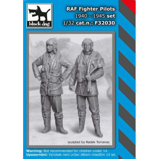 Black Dog F32030 1/32 RAF pilots set 1940-1945