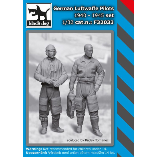 Black Dog F32033 1/32 German Luftwaffe pilots set 1940-1945