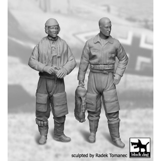 Black Dog F32033 1/32 German Luftwaffe pilots set 1940-1945