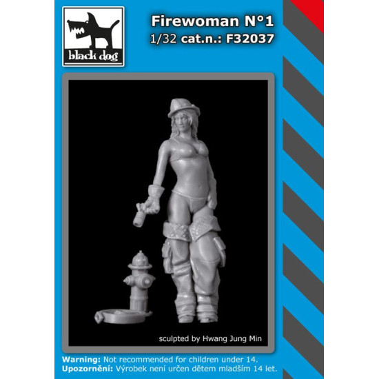 Black Dog F32037 1/32 Firewoman #1