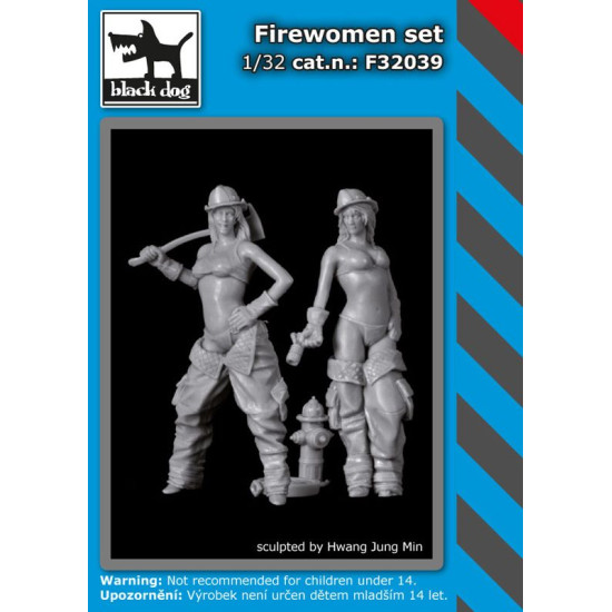 Black Dog F32039 1/32 Firewoman set