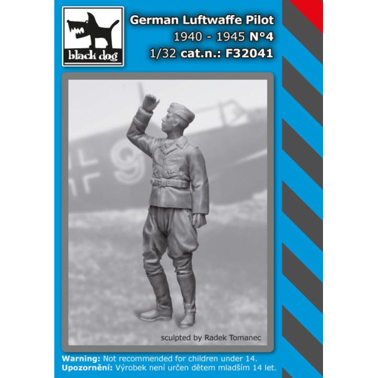 Black Dog F32041 1/32 German Luftwaffe pilot #4 1940-1945