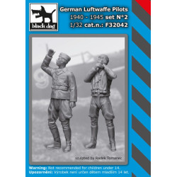 Black Dog F32042 1/32 German Luftwaffe pilot set #2 1940-1945