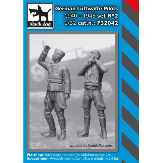 Black Dog F32042 1/32 German Luftwaffe pilot set #2 1940-1945