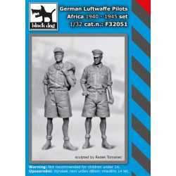 Black Dog F32051 1/32 German Luftwaffe pilots set Africa 1940-1945