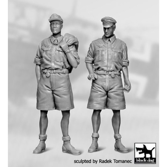 Black Dog F32051 1/32 German Luftwaffe pilots set Africa 1940-1945