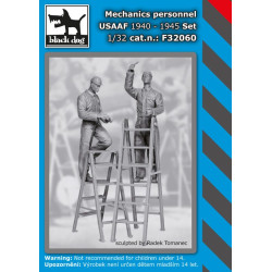 Black Dog F32060 1/32 Mechanics personnel USAAF 1940-45 set