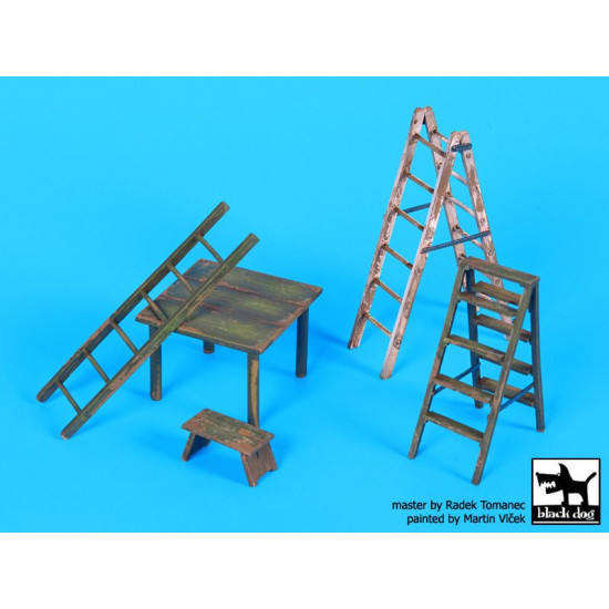 Black Dog F32064 1/32 Ladders and table Black Dog F32064 1/32 Ladders and table
