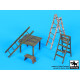Black Dog F32064 1/32 Ladders and table Black Dog F32064 1/32 Ladders and table