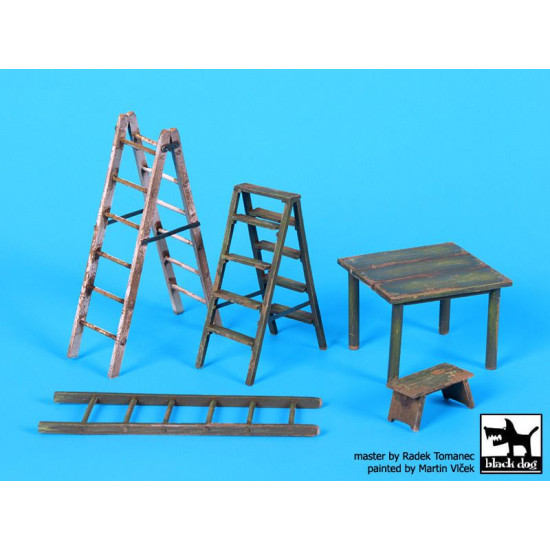 Black Dog F32064 1/32 Ladders and table Black Dog F32064 1/32 Ladders and table