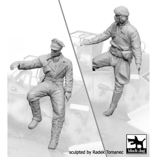 Black Dog F32067 1/32 German Luftwafe pilots set #3