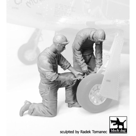 Black Dog F32070 1/32 Mechanics personnel USAAF 1940-45 set #3