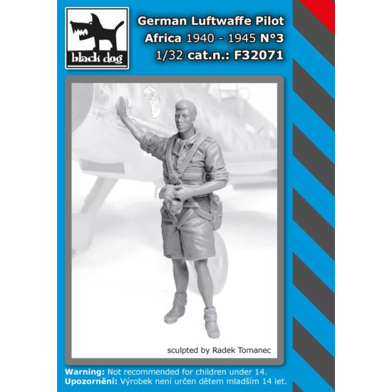 Black Dog F32071 1/32 German Lufttwafe pilot Africa #3