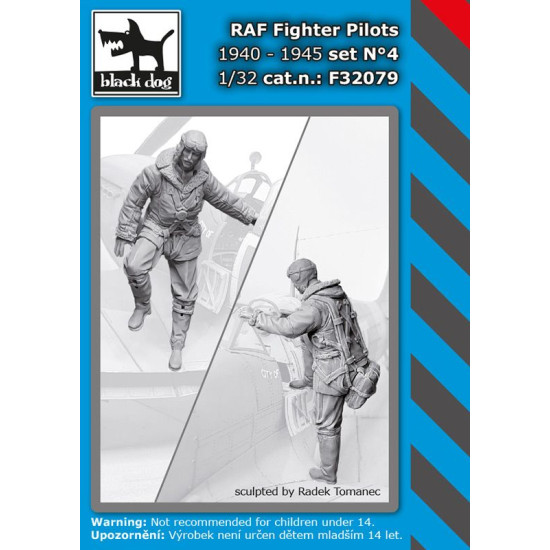 Black Dog F32079 1/32 RAF fighters pilots 1940-45 set #4