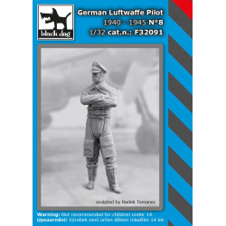 Black Dog F32091 1/32 WW II German Luftwaffe pilot #8 1940-45