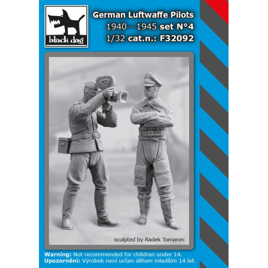 Black Dog F32092 1/32 WW II German Luftwaffe pilots #4 1940-45