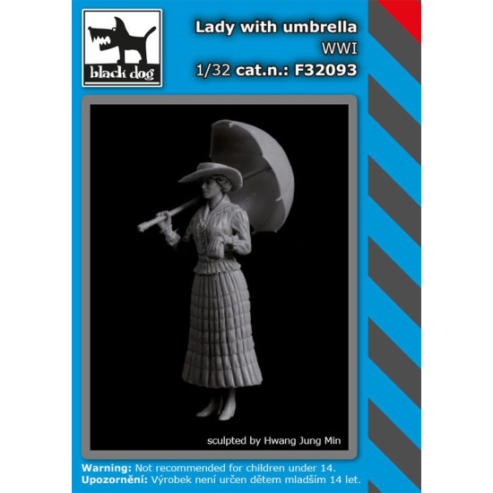 Black Dog F32093 1/32 Lady with umbrella WW I